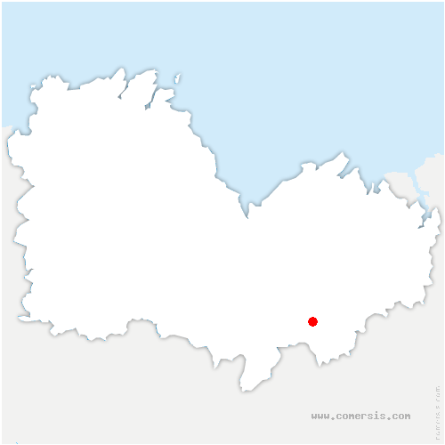 carte de localisation de Merdrignac