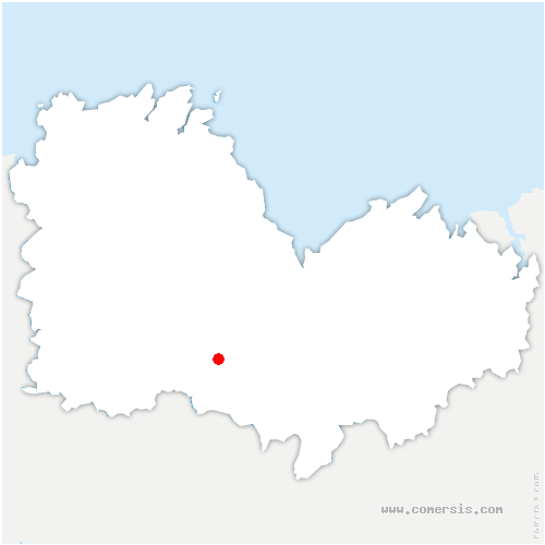 carte de localisation de Merléac