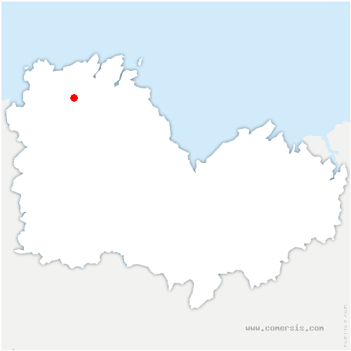 carte de localisation de Quemperven