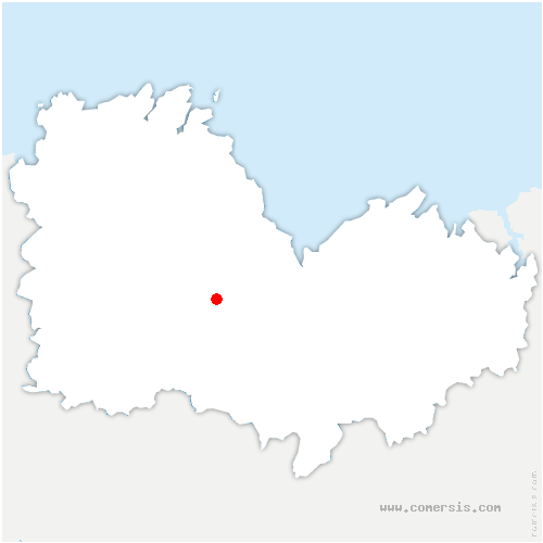 carte de localisation du Rheu