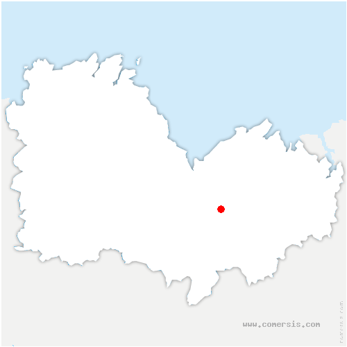 carte de localisation de Trébry