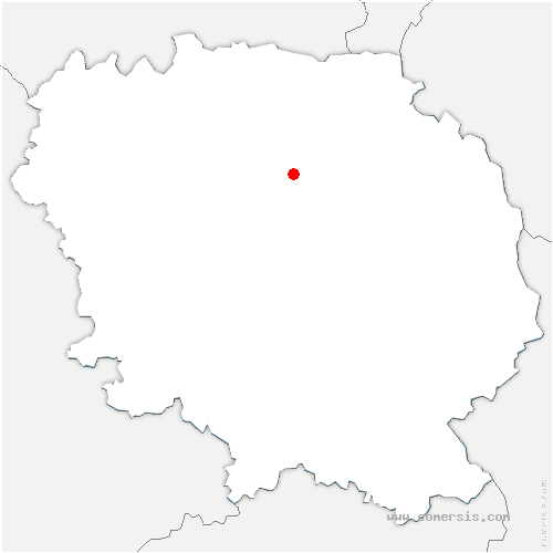 carte de localisation de Ajain