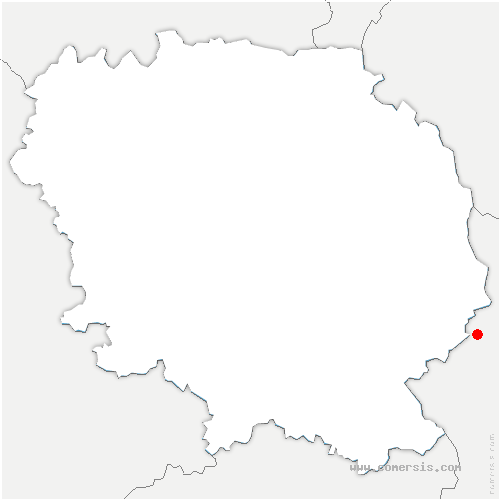 carte de localisation de Beaumont-du-Lac