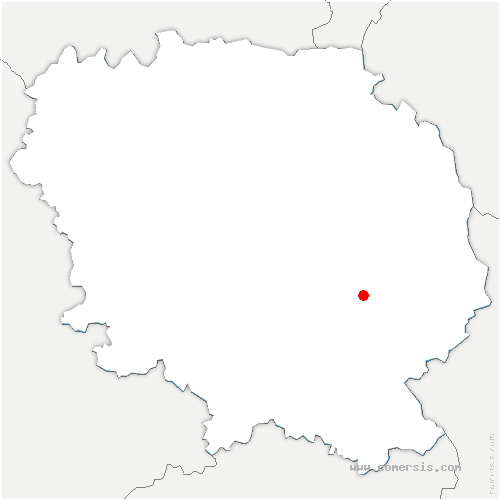 carte de localisation de Bellegarde-en-Marche