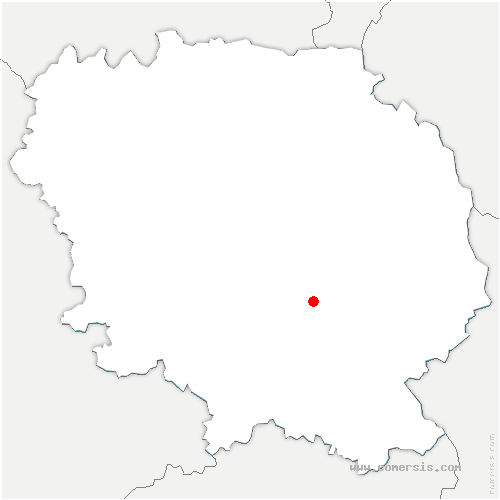 carte de localisation de Blessac