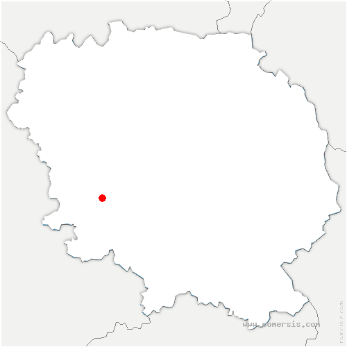 carte de localisation de Bosmoreau-les-Mines
