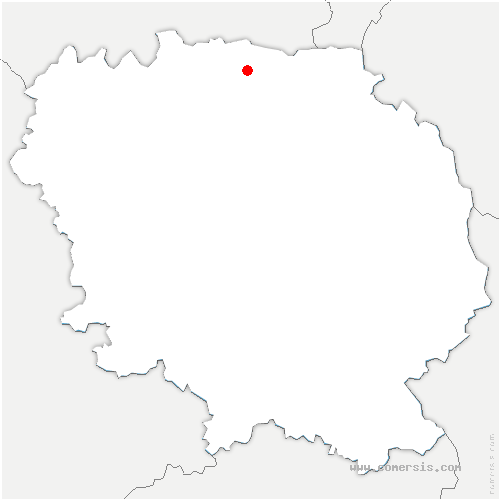 carte de localisation de la Cellette