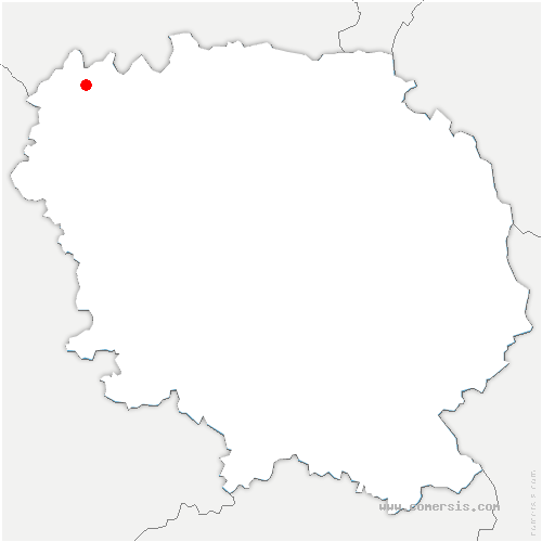 carte de localisation de la Chapelle-Baloue