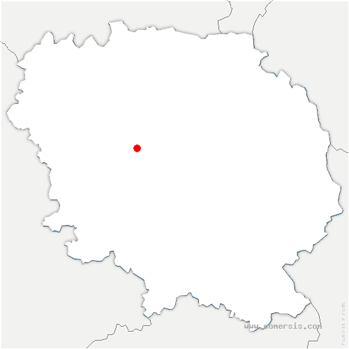 carte de localisation de Chapelle-Taillefert