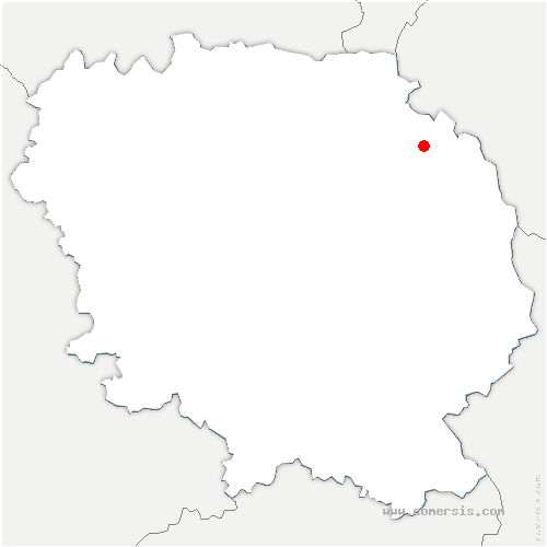 carte de localisation de Chaveroche