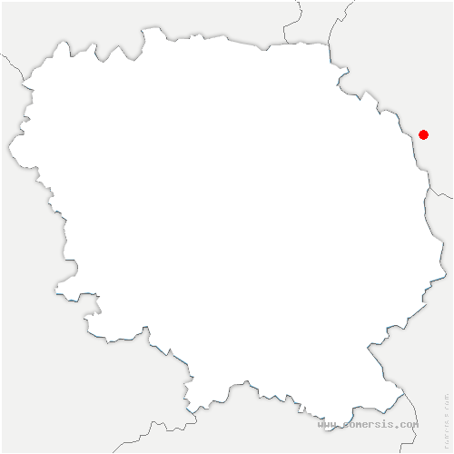 carte de localisation de Confolent-Port-Dieu