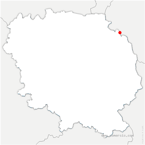 carte de localisation de Courteix