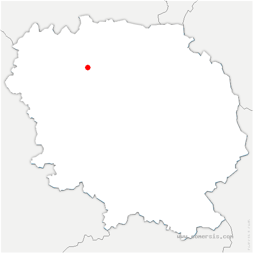 carte de localisation de la Croix-sur-Gartempe