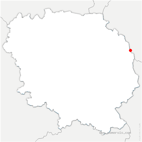 carte de localisation de Évaux-les-Bains