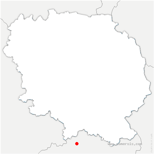 carte de localisation de Glandon