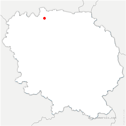 carte de localisation de Lourdoueix-Saint-Pierre