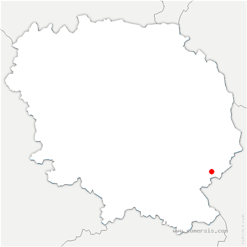 carte de localisation de la Mazière-aux-Bons-Hommes