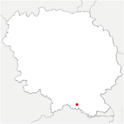 carte de localisation de Meuzac