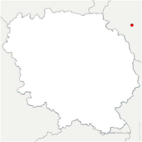 carte de localisation de Monestier-Merlines