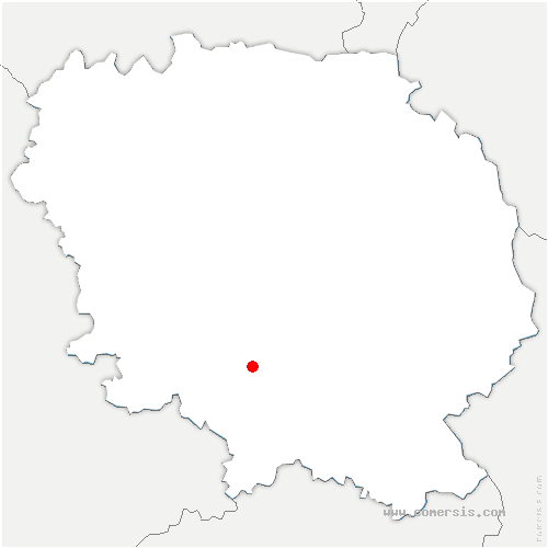carte de localisation de Monteil-au-Vicomte