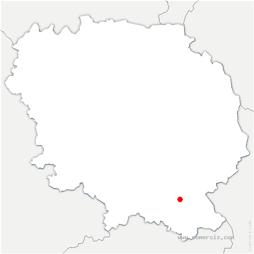 carte de localisation de Poussanges