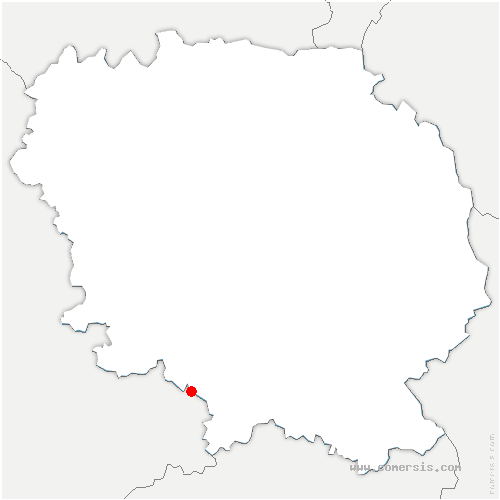 carte de localisation de Royère-de-Vassivière