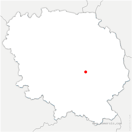 carte de localisation de Royères