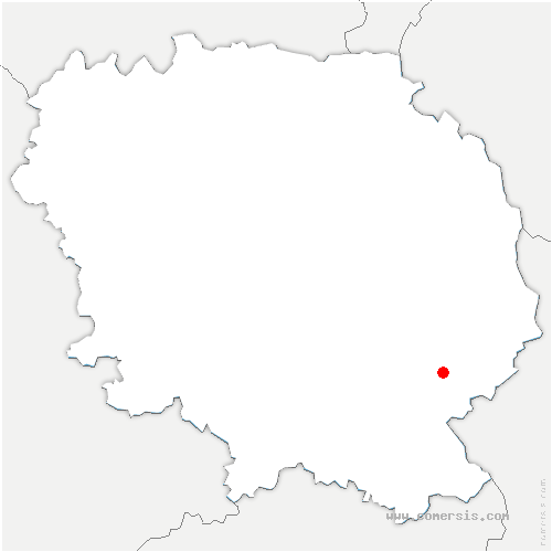 carte de localisation de Saint-Bard