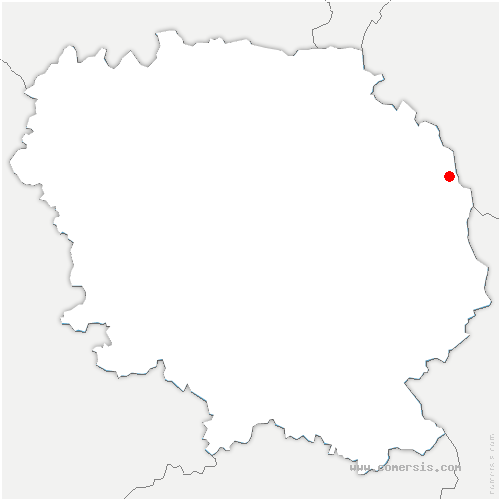 carte de localisation de Saint-Bonnet-près-Bort
