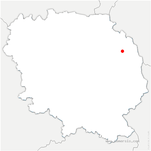 carte de localisation de Saint-Exupéry-les-Roches