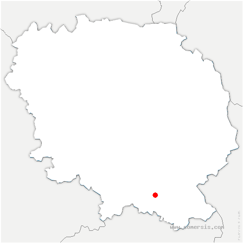 carte de localisation de Saint-Germain-les-Belles