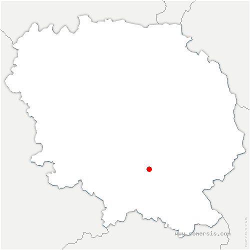 carte de localisation de Saint-Hilaire-Bonneval