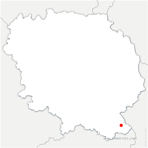 carte de localisation de Saint-Merd-la-Breuille