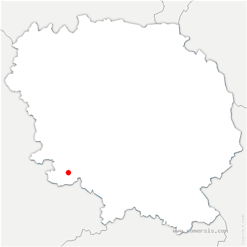 carte de localisation de Saint-Moreil