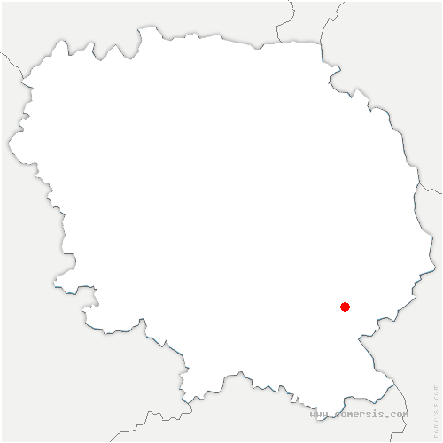 carte de localisation de Saint-Pardoux-d'Arnet