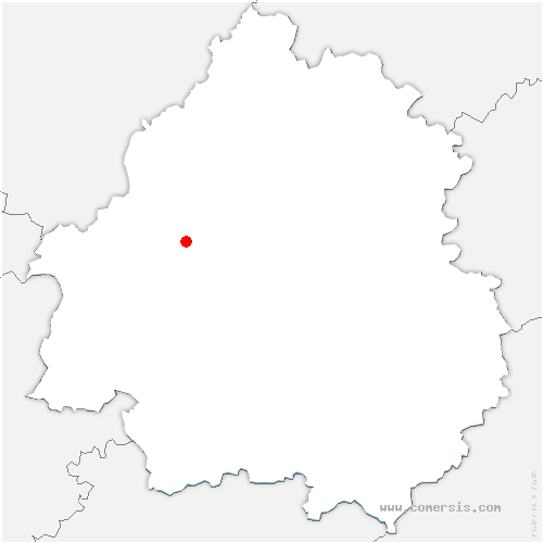 carte de localisation d'Asnières-sur-Nouère