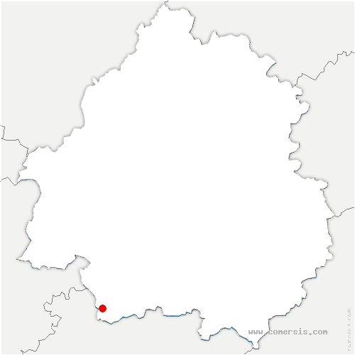 carte de localisation de Bardenac