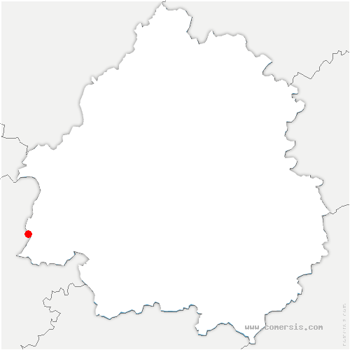 carte de localisation de Brignac-la-Plaine