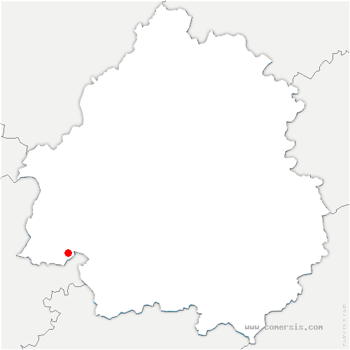 carte de localisation de Brive-la-Gaillarde