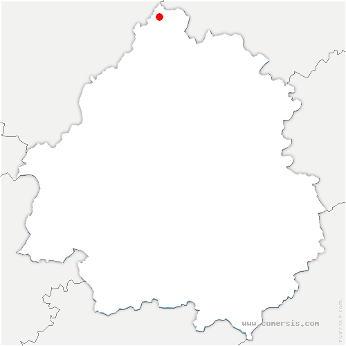 carte de localisation de Bussière-Badil