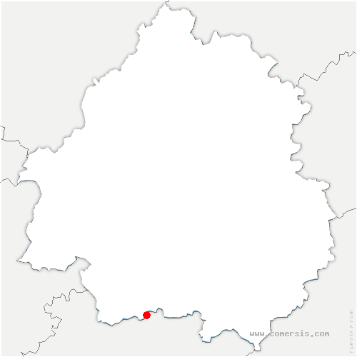 carte de localisation du Chalard