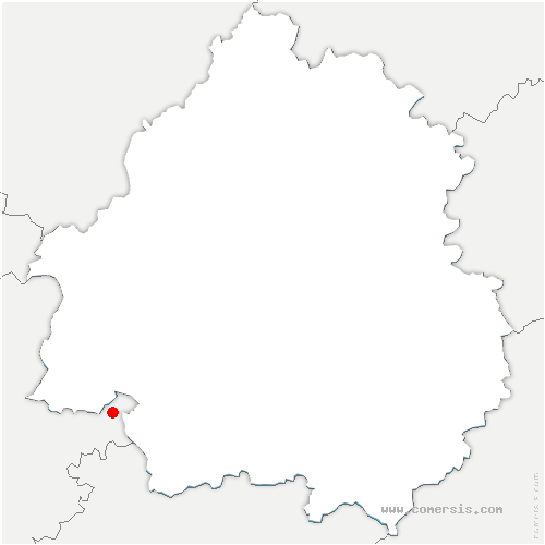 carte de localisation de Chasteaux