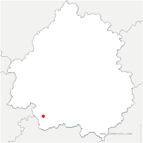 carte de localisation de Châtignac