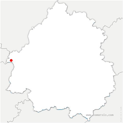 carte de localisation de Concèze