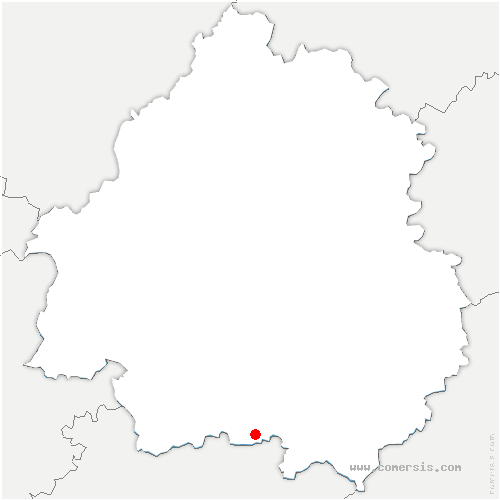 carte de localisation de Coussac-Bonneval