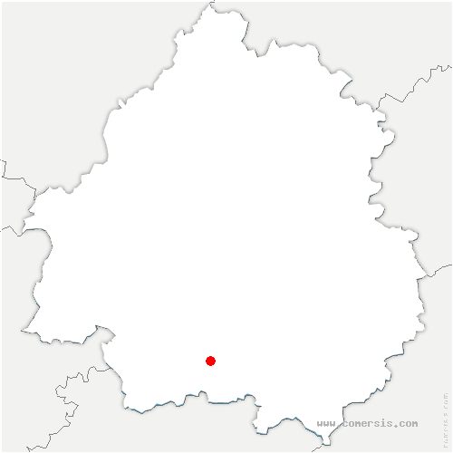 carte de localisation de Juignac