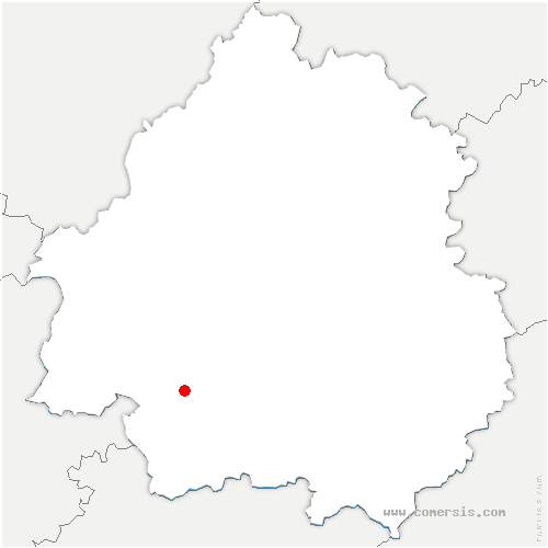 carte de localisation de Lanteuil