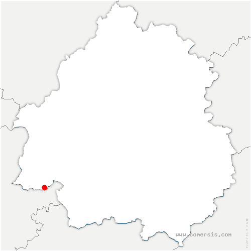 carte de localisation de Lissac-sur-Couze