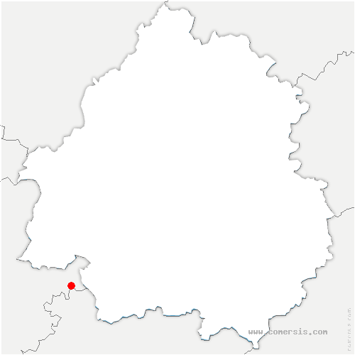 carte de localisation de Nespouls