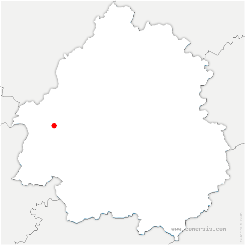 carte de localisation d'Orgnac-sur-Vézère